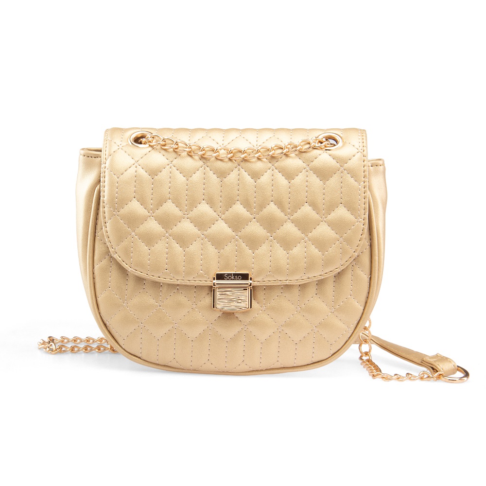 Cartera c/cadena Dorada